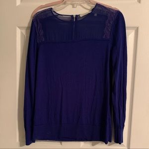 Blue long sleeve sweater, never worn